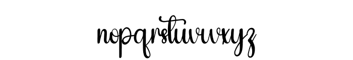 Simple Babyish Font LOWERCASE