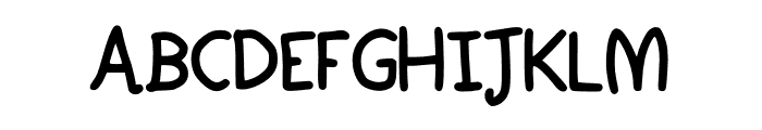 Simple Black Font Regular Font LOWERCASE