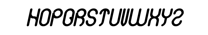 Simple Bold Italic Font UPPERCASE