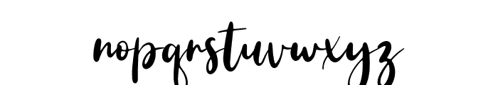 Simple Brush Font LOWERCASE