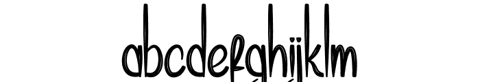 Simple Callifornia Font LOWERCASE