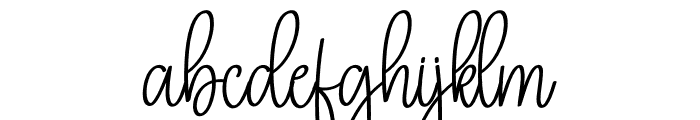 Simple Calligraph Font LOWERCASE