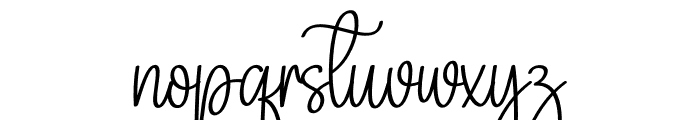 Simple Calligraph Font LOWERCASE