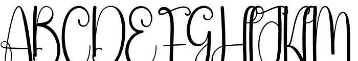 Simple Calligraphy Font UPPERCASE