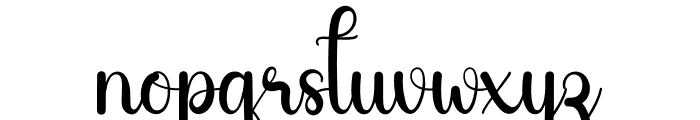 Simple Calligraphy Font LOWERCASE