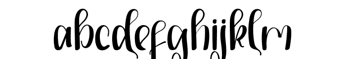 Simple Chrismas Font LOWERCASE