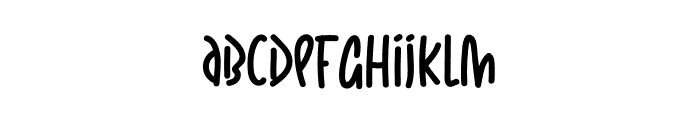 Simple Christmas Font LOWERCASE