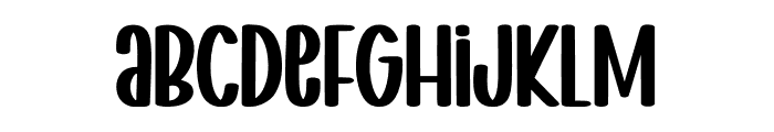 Simple Chubby Font LOWERCASE