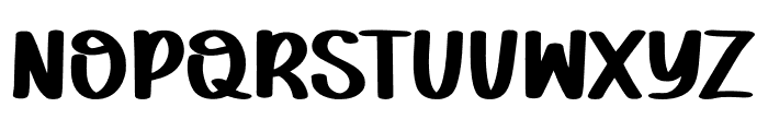 Simple Chunky Font UPPERCASE