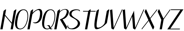 Simple Couple Italic Font UPPERCASE