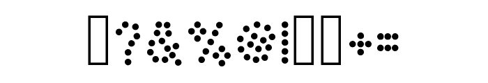 Simple Dots Regular Font OTHER CHARS