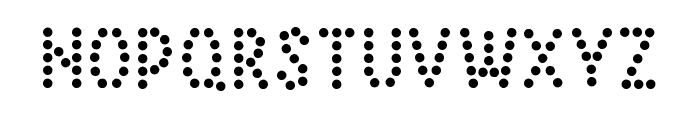 Simple Dots Regular Font LOWERCASE