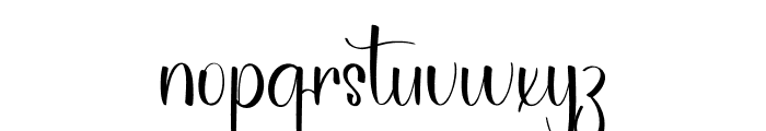 Simple February Font LOWERCASE