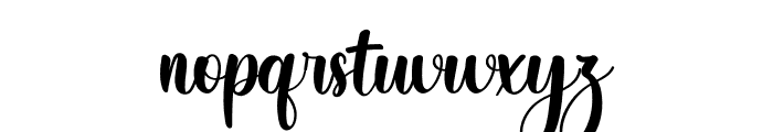 Simple Friday Font LOWERCASE