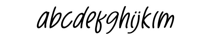 Simple Glory Italic Font LOWERCASE