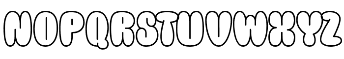 Simple Graffiti Outline Font LOWERCASE