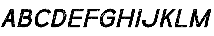 Simple Grunge Italic Font UPPERCASE