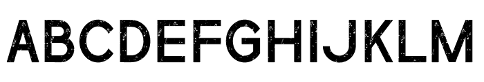 Simple Grunge Font LOWERCASE
