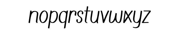 Simple Handmade Italic Font LOWERCASE