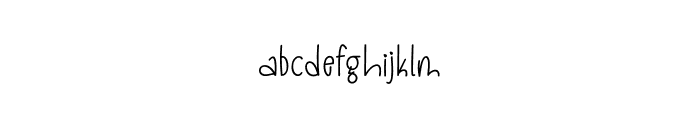 Simple Handwritten Font LOWERCASE