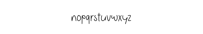 Simple Handwritten Font LOWERCASE