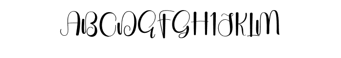 Simple Handwritting Font UPPERCASE