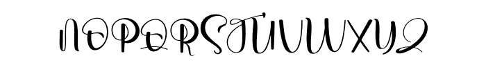 Simple Handwritting Font UPPERCASE