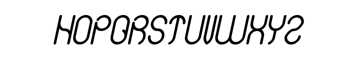 Simple Italic Font UPPERCASE