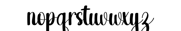 Simple January Font LOWERCASE
