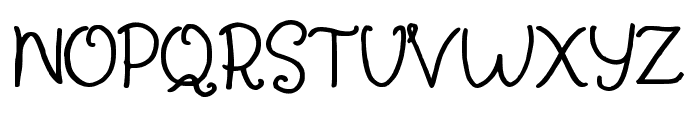 Simple Latin Regular Font UPPERCASE