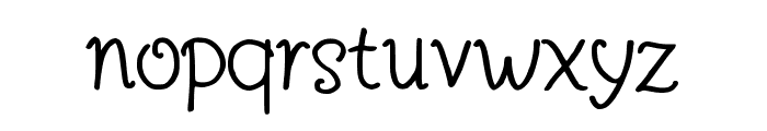 Simple Latin Regular Font LOWERCASE