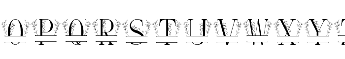 Simple Leaves Monogram Font LOWERCASE