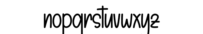 Simple Lettering Font LOWERCASE