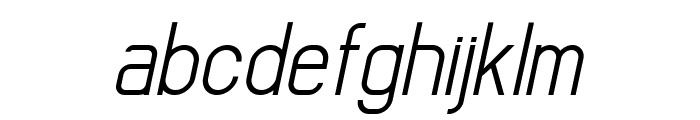 Simple Line Thin Italic Font LOWERCASE
