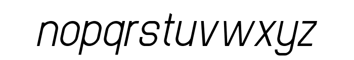 Simple Line Thin Italic Font LOWERCASE