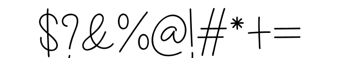 Simple Line Font OTHER CHARS