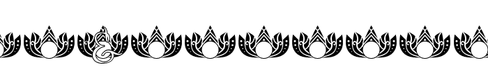 Simple Lotus Mandala Monogram Font OTHER CHARS