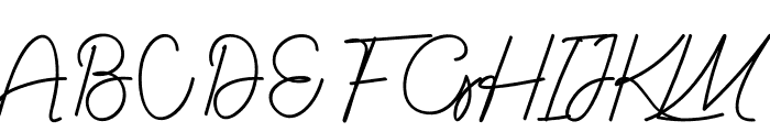 Simple Mateure Font UPPERCASE