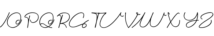Simple Mateure Font UPPERCASE