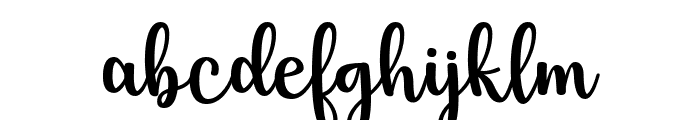 Simple Melisha Font LOWERCASE