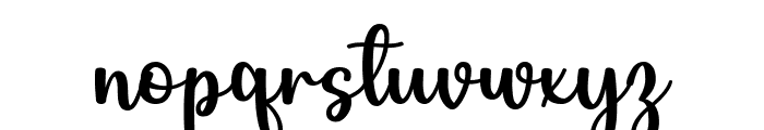 Simple Melisha Font LOWERCASE