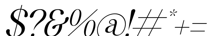 Simple Michael Italic Font OTHER CHARS