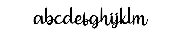 Simple Milksha Font LOWERCASE