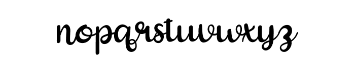 Simple Milksha Font LOWERCASE