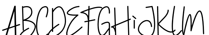 Simple Monoline Font UPPERCASE