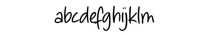 Simple Nathalie Font LOWERCASE