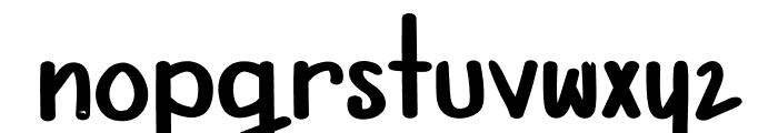 Simple Natural Font LOWERCASE