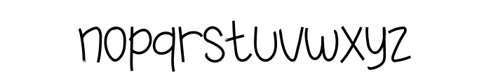 Simple Note Font LOWERCASE