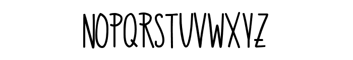 Simple Notebook Font LOWERCASE