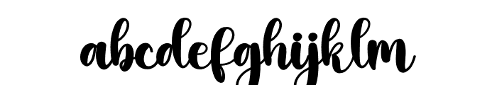 Simple October Font LOWERCASE